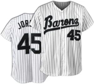 Custom Logo Embroidery Patch Made Wholesale Cheap Retro Vintage Polyester Men Pinstripe Design Stitched Sublimation Softball Baseball Jerseys for Summer Season - Dephens Sporting Goods Limited - China