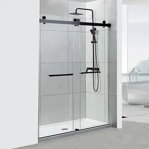Bathroom Furniture Frameless Tempered Bathroom Home Hotel Bathtub Sliding Shower Enclosure Door Shower Room Screen Glass - Foshan Bejoy Bathroom Appliance Co., Ltd. - China