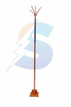 Conventional Lightning Arresters Color Golden Pack Type Box Warranty 1 Year Rated Voltage 33kV Rated Current 10kA Certification IEC - Shandian Earthing Solutions - India