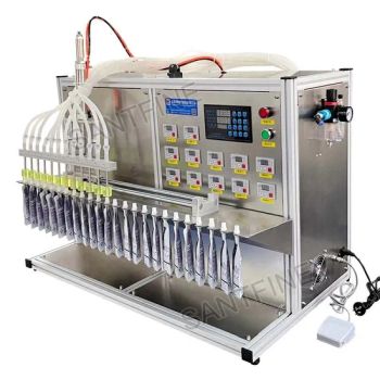 12 Heads Self-Supporting Spout Bag Soybean Juice Drinking Water Oil Bag Filling Capping Machines - Hubei Shangfang Technology Co., Ltd. - China