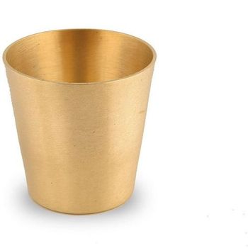Gold 2 Pieces Brass Shots Glass Set Color Gold Capacity 50ml Material Brass Thickness 1.4 mm Packaging Type Box Set Content 2 - R K Handicrafts - India