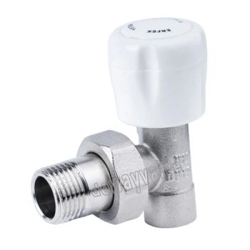 High Qualtity Brass Angle Radiator Valves with ABS Handle Origin China Model NO. DW351 Trademark DW/GR HS Code - Ningbo Doway M & E Co., Ltd. - China