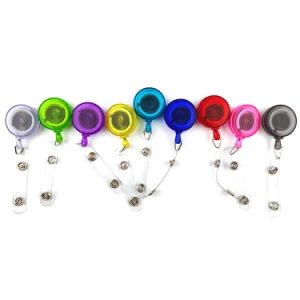 Assorted Colors Custom Packing Plastic Casing Retractable Badge Reels Carabiner Reel Clip on ID Holders Keys - Zhongshan Xiaolan Lianxin Gifts & Arts Factory - China