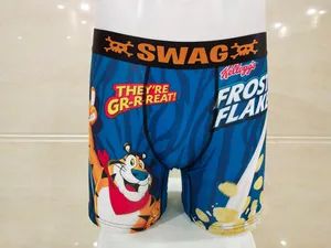 Fashion Cartoon Digital Print Men's Underpant Trunks Quick Dry Breathable Boxer Shorts Sexy Underwear - Quanzhou Jiafu Textile Co., Ltd - China