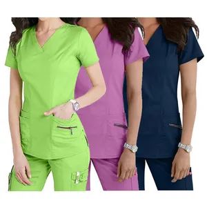 Fashionable Design Front Hospital Uniforms Medical Scrub Nurses Uniforms Scrubs Sets - Shenyang Sunnytex Apparel Co., Ltd. - China