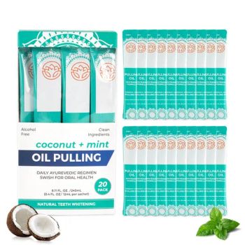 Private Label 2 Minutes Oil Pulling Mouthwash 12ml 20PCS Travel Size Mouthwash Sachet Coconut Oil - Jiangxi Dentalbright Technology Co., Ltd. - China