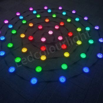 Event 100mm Round Shape Clear Cover DMX512 LED Facade Pixel Point Lights - Shenzhen Ledcolourlight Technology Co., Ltd. - China