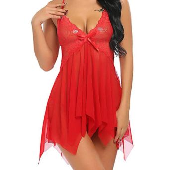 New Design Long Plus Size Women Sleepwear Nightgown Transparent Pajamas Sexy Image Mature Nightgown - Guanyun Yuehai Cross-Border E-Commerce Co., Ltd. - China