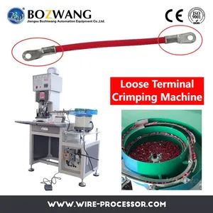 Bzw-2t-a Cable Crimping Machine Loose Terminal Crimping Machine with Vibration Plate Feeding - Jiangsu Bozhiwang Automation Equipment Co., Ltd. - China