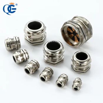 IP68 Straight Head Qg (QUANGUAN) Nickel Plated Brass EMC Cable Gland - Wenzhou Quanguan Electric Co., Ltd. - China