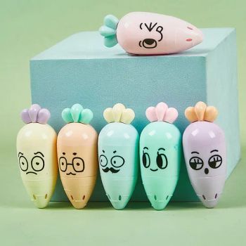 OEM/ODM 181 Carrot Highlighter Set - Student Cartoon Highlighters Pen - Lishui Wentai Trading Co., Ltd. - China