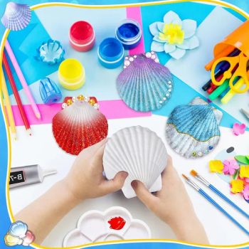 Sea Shell DIY Craft Kit Drawing Toys for Arts and Crafts Jewelry Kit - Ningbo Hardwork Art & Craft Co., Ltd. - China