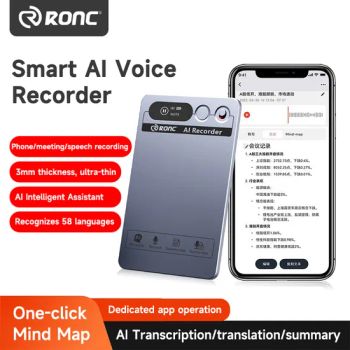 Ultra Silm Digital Ai Voice Recorders Chatgpt Vice Transcription Memos Mini Ai Voice Recorder - GuangZhou Ronc Electronic Technology co.,LTD - China