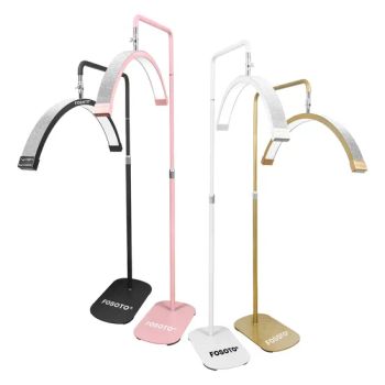 Eyelash LED Floor Lamp Half Moon Lamp Eyelash Extension Lighting for Skincare - Guangzhou Futu Intelligent Technology Co., Ltd - China