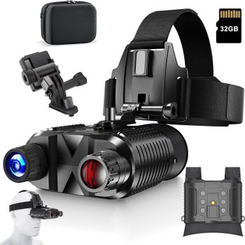 Night Vision Goggles 2nd Gen Head Mounted 1312FT Digital Zoom 8x Magnification 10x Photo Resolution 12mp Battery Type Built-in - Latests Gadgets E-Store - United States