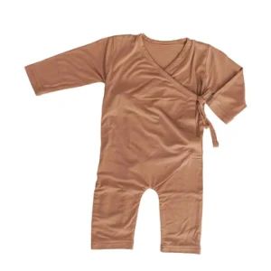 Bamboo Rayon Soft Newborn Kimino Bodysuits Neutral Baby Long Sleeve Clothes Jumpsuits - Keenago Holdings Limited - China