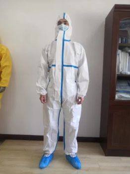 Factory Hot Selling Disposable Protective Clothes Isolation Suits Medical Whitelist Personal Protection Medical Supply Free Sample Available - Qingdao Trusty Industry & Trade Co., Ltd. - China
