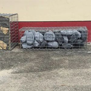 Ce Certificate Galvanized Wire Stone Baskets Welded Gabions Color Silver Certificate Ce Technics Welded Type Welded - Hebei Jinshi Industrial Metal Co., Ltd. - China