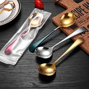 Stainless Steel Spoon 304 Net Red Spoon Korean Lovely Dessert Fruit Milk Tea Small Spoon Short Handle Children′ S Spoon10 - Yangjiang PinGuan Industry & Trade Co., Ltd. - China