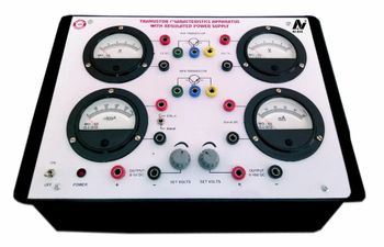 Transistor Characteristics Apparatus with Bakelite Panel & Round Meters, Regulated Power Supplies - Ambtek Innovations Pvt. Ltd. - India