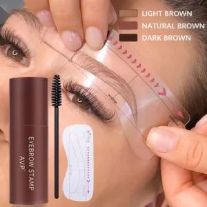 One-Step Vegan Long-Lasting Waterproof Eyebrow Stamp Stencil Kit with 10PCS Reusable Thin Thick Eyebrow Stencils Eyebrow Stamp - Guangzhou Yami Beauty Technology Co., Ltd. - China