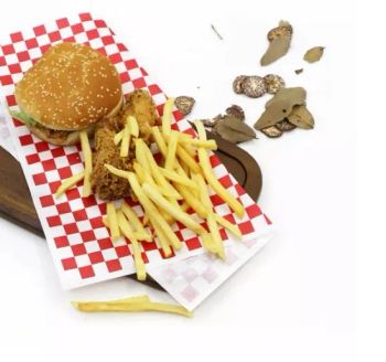 Burger French Fries Chicken Sandwich Wrapping Paper for Packaging Sandwich Wrap Paper Foil Custom Logo Wax Paper - BEIJING MUGU TECHNOLOGY CO., LTD. - China