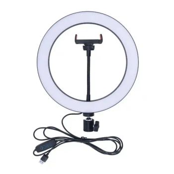 Photographic Lighting with Tripod Stand Phone Holder Beauty Lamp 10W Battery Operated LED Ring Light - Nanjing Lealite Industry Co., Ltd. - China