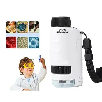 Educational Handheld Microscope 60X-120X Zoom, for Kids Stem Science Classroom - Suncore(guangdong) Optics Tech inc - China