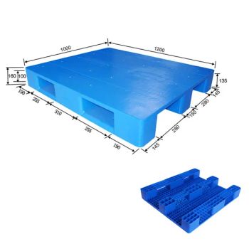 High Quality Plastic Pallets Warehouse Storage HDPE Stackable Reversible Heavy Duty Warehouse Tray for Sale - Shandong Brilliant Packaging Products Co., Ltd. - China