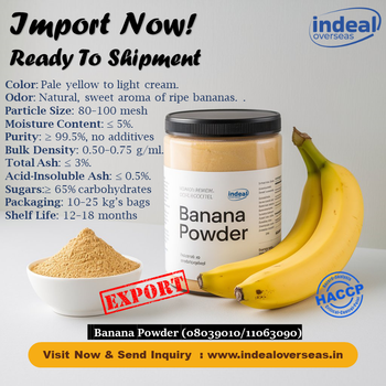 BANANA POWDER from INDEAL OVERSEAS BANANA POWDER - INDEAL OVERSEAS - India