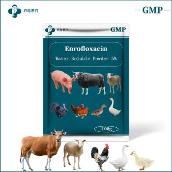 Shanghai Ganglu Huinong Brand Poultry Pharmaceutical Medicines Enrofloxacin Water Soluble Powder 2.5% 5% 10% Veterinary Drug Medicine - Shanghai Ganglu Huinong Biotechnology Co., Ltd. - China