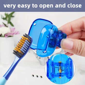 10PCS Travel Toothbrush Head Covers Toothbrush Protector Cap Brush Pod Case Protective Portable Plastic Clip for Household Travel - Market Union Co. Ltd. - China