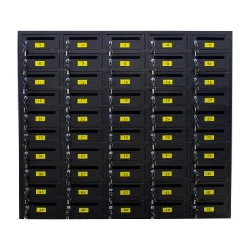 Modern Apartment Commercial Letter Box 50 Doors Mailboxes 10 Layers 5 Wide Outdoor Parcel Delivery Mailboxes with Key Lock - Luoyang Orpheus Industrial Limited Company - China