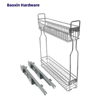 Narrow Pull out Spice Rack for Kitchen Base Cabinet - Guangzhou Baoxin Hardware Co., Ltd - China