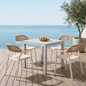 Chic Courtyard Table for Comfortable Outdoor Relaxation and Dining - Langfang Topwell Furniture Co., Ltd. - China