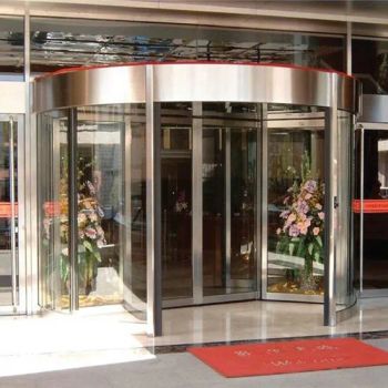 Security Aluminum Alloy Two Wings Automatic Revolving Door for Hotel and Office Building - Jiangsu Deper Door Control Technology Co., Ltd. - China