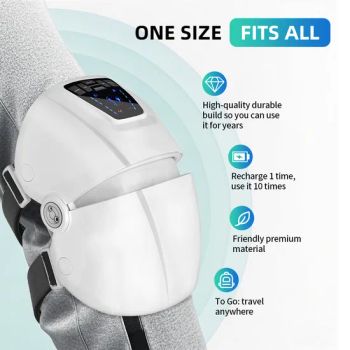 Keep Fit Healthcare Electric Heated Vibration Massager Brace Arthritis Pain Relief Warm Knee Pad with Heat - Tianjin Konbest Technology Co., Ltd. - China