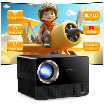 Cre Cr67 1200 ANSI Lumens 4K Mini Android 9 LED LCD Portable Projector - CRE Electronic Technology Co., Limited - China