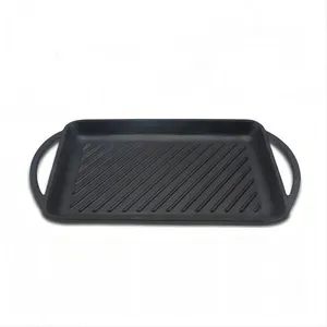 Cast Iron Pre-Seasoned Griddle Double Side Use for Outdoor Cookware - Xingtai Huaiyang Enamel Co., Ltd - China