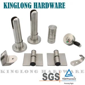 Stainless Steel 304/201 Bathroom Hardware Fitting Accessories Sanitary Ware Shower Partition Public Toilet Cubicle Set - KingLong Hardware Factory - China