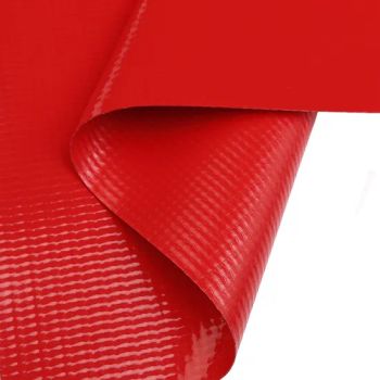 Red PVC Tarpaulin PVC Fabric Laminated Tarpaulin for Outdoor Tent - HAINING UNEED INDUSTRIAL MATERIAL CO., LTD. - China