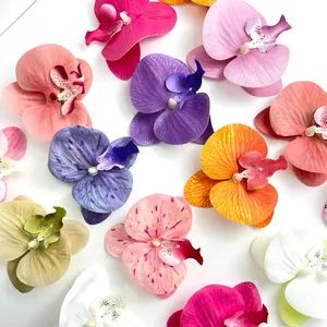 Hot Selling Artificial Flower Orchid Hair Clip Flower Shoes Flower Shoe Buckle Shoe Material Decoration - Dongguan Qingyu Shoe Material Co., Ltd - China