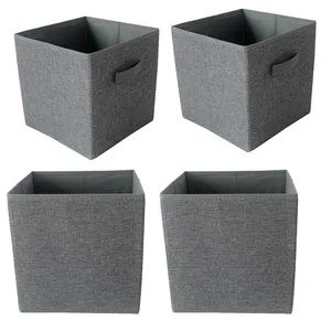 Fabric Collapsible Storage Bins with Dual Handles for Shelves - Jinhua Saving Industry and Trade Co. Ltd - China