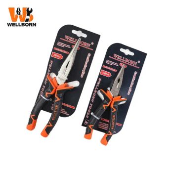 Reduces Hand Fatigue a 002 Needle Nose Large Ear Handle Automotive Pliers for Daily Repairs - Wellborn Tools - China