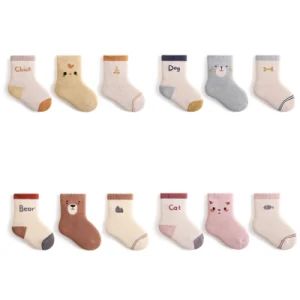 Cute Short Fashionable Cotton Custom Non-Slip Baby Socks Height Low Style Ankle Origin China Material Cotton Pattern - JinJiang Nilong Group Co., Limited - China