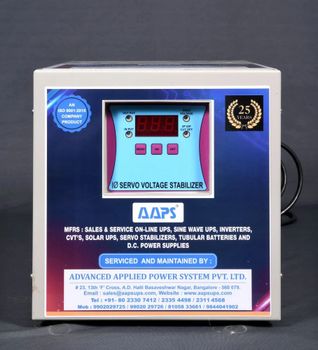 3.0 KVA  Single Phase Servo Controlled Voltage Stabilizer Brand AAPS Capacity 3 KVA Frequency 50 Hz Payment Terms ANY Phase Single - Advanced Applied Power System Private Limited - India