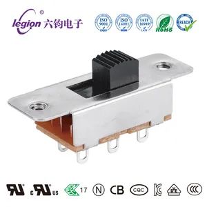 Legion Factory Supply 2 Position Dpdt on-off-on Welding Wire Type Push Button Slide Switches Slide Switch Ss-22K25 - Dongguan Legion Electronic & Hardware Co., Ltd. - China