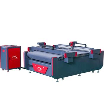 CNC Hot Oscillating Knife Automatic Digital Multi Vibrating Knives Double Beam Leather Cutting Machine - Shandong Jianeng Cnc Equipment Co., Ltd. - China