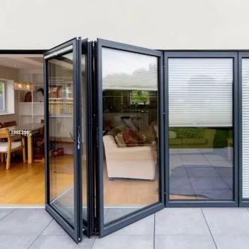 European CE Standard Exterior Accordion Doors Folding Partition Door Design Bifold Door - Foshan Kesenbao Doors and Windows Co., Ltd. - China