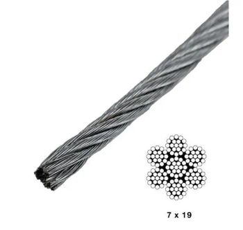 Galvanized Steel Cable 7X19 -Aircraft Cable - Chongqing Geyo Machinery Co., Ltd. - China